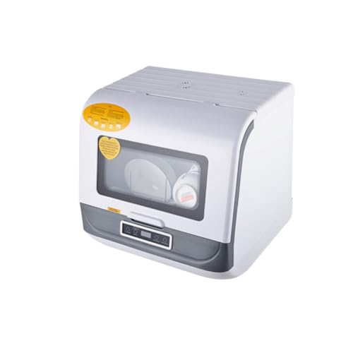 Kirnuo食洗機 工事不要 4～6人用 家庭用 食器洗い乾燥機 乾燥のみ機能対応 熱風送風乾燥機能 食洗器 食器洗浄機 小型 タンク式 除菌コース (ホワイト)